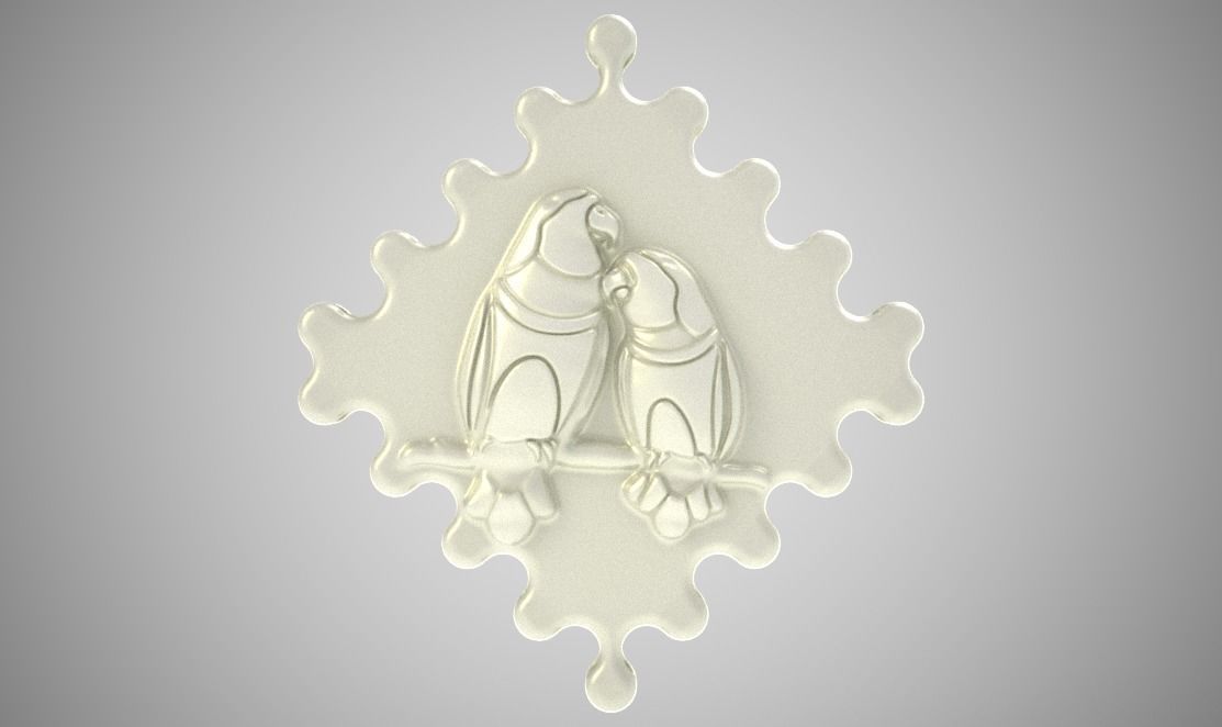 Birds in Love 3D print model_7