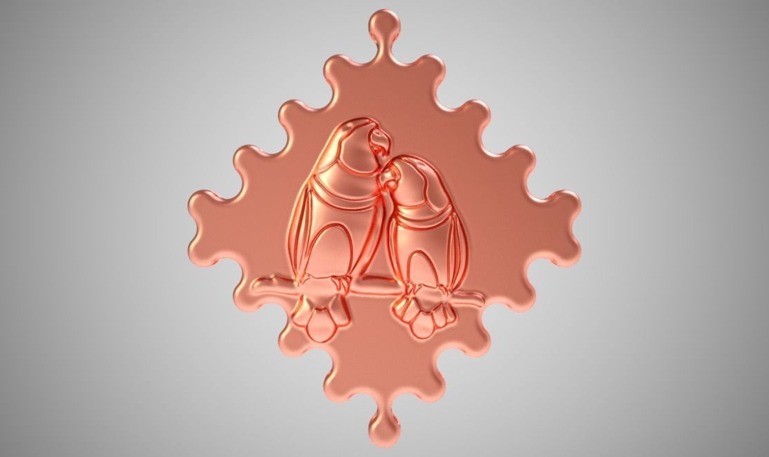 Birds in Love 3D print model_6