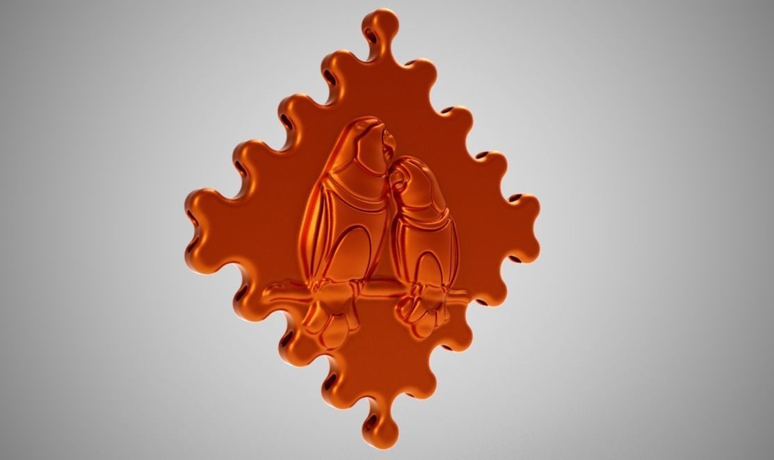 Birds in Love 3D print model_4