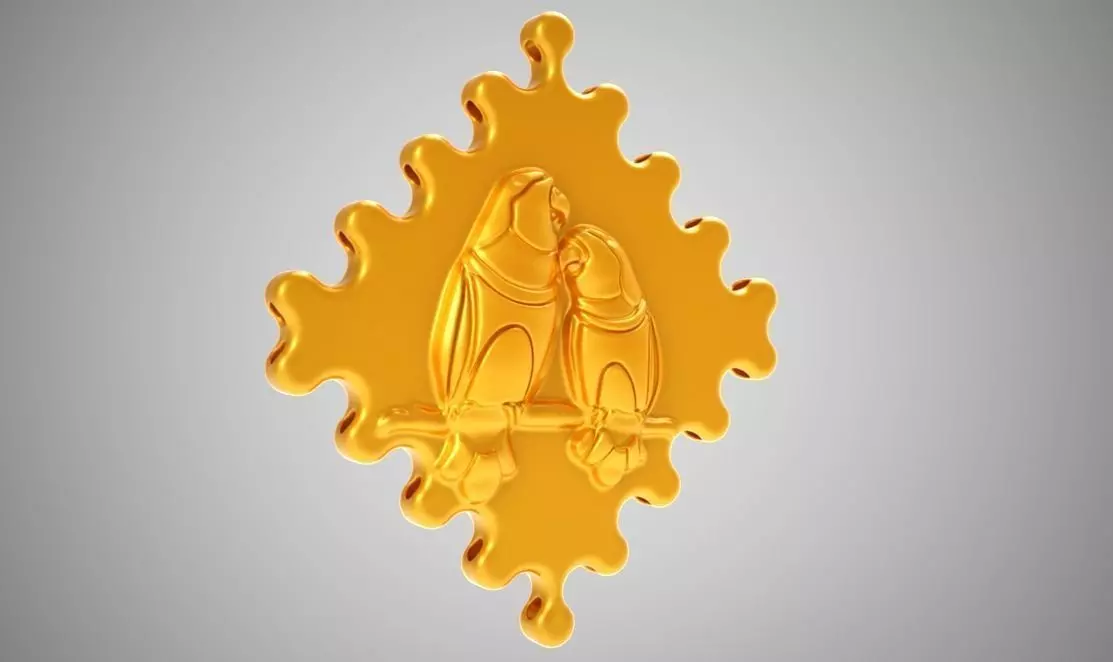 Birds in Love 3D print model_0