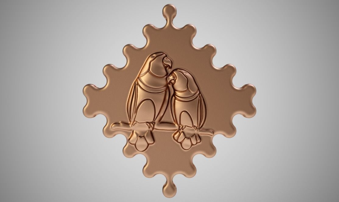 Birds in Love 3D print model_8