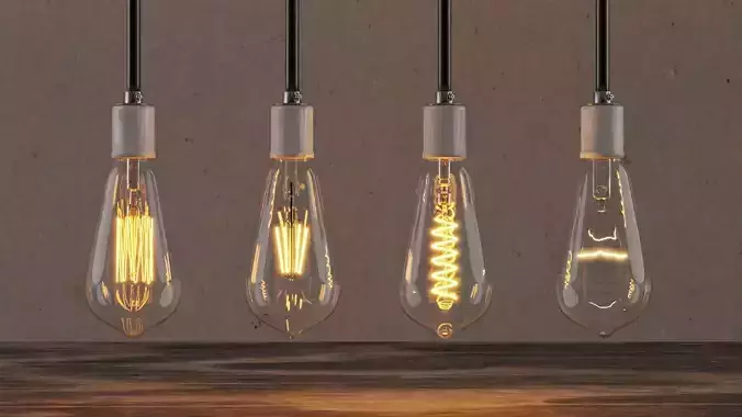 Bulb Antique Pear Shaped LED LED Twisted Edison and Incandescent