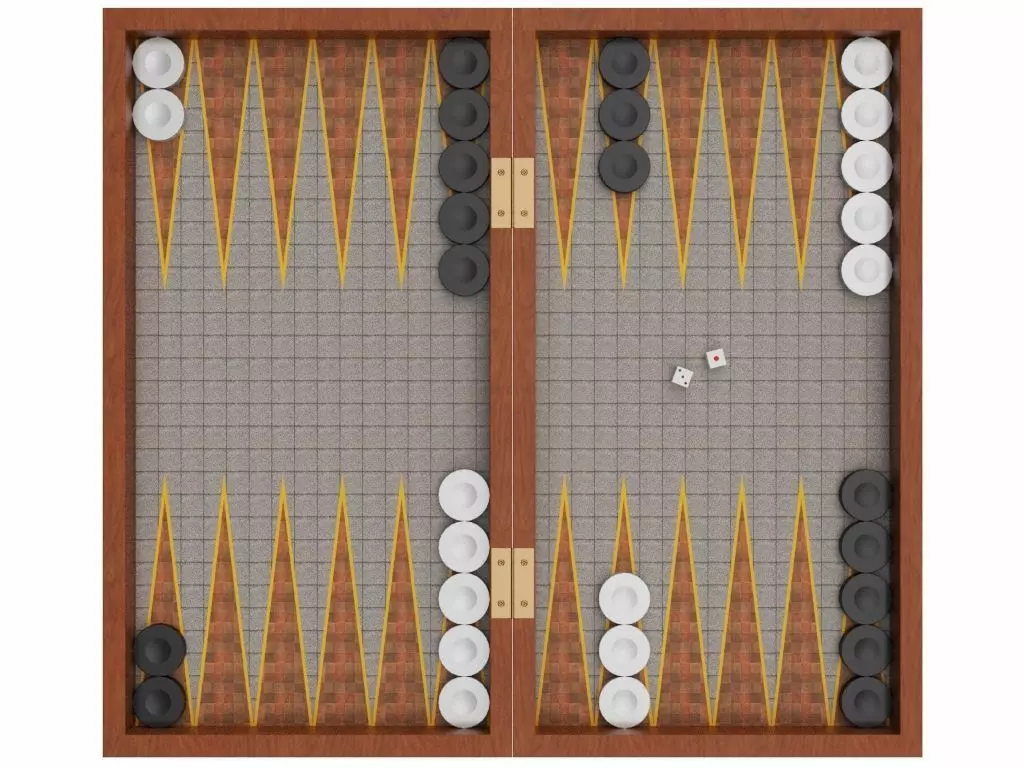 Backgammon 3D model_0
