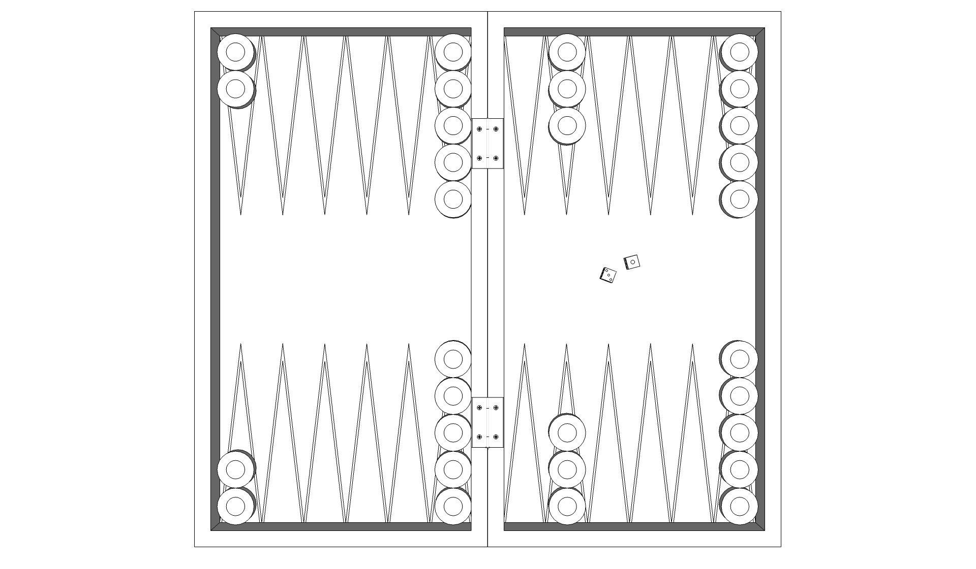 Backgammon 3D model_9