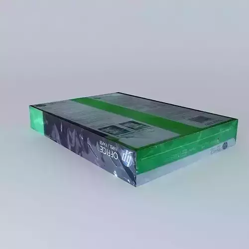 Pack of A4 paper Free 3D model