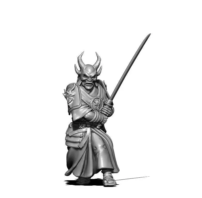 Samurai 3D print model - 35mm scale 3D print model