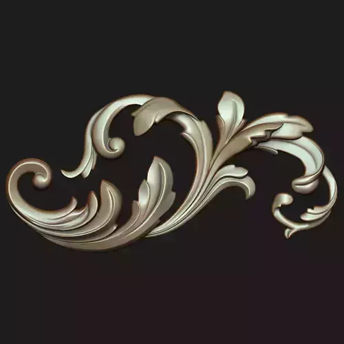 Carved decor 04 3D model 3D model