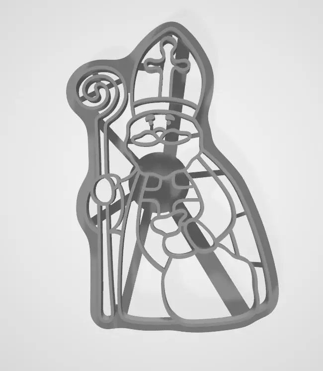 COOKIE CUTTER SAINT NICHOLAS Free 3D print model