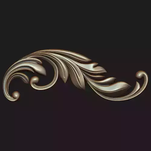 Carved decor 05 3D model 3D model