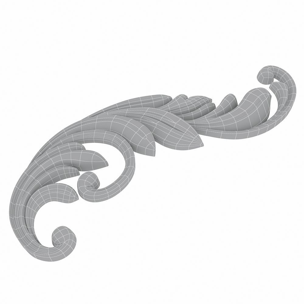 Carved decor 05 3D model 3D model_2