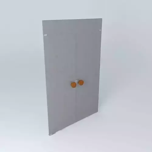 Glass door 2 sheets Free 3D model