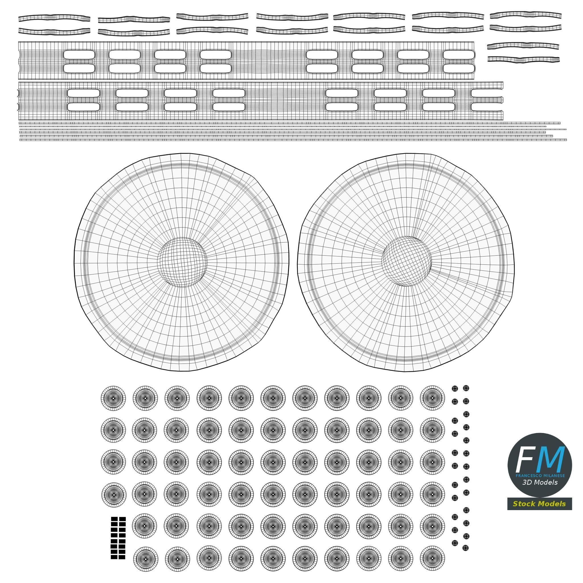 Tambourine 3D model_11