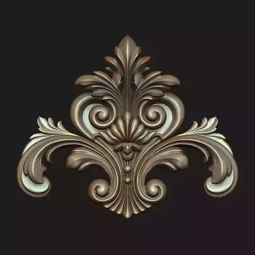 Carved decor 07 3D model 3D model
