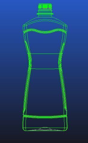 High quality 3d Model liquid bottle 750ml bottle pet original 3D print model_5