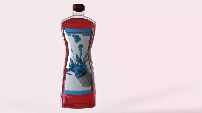 High quality 3d Model liquid bottle 750ml bottle pet original 3D print model