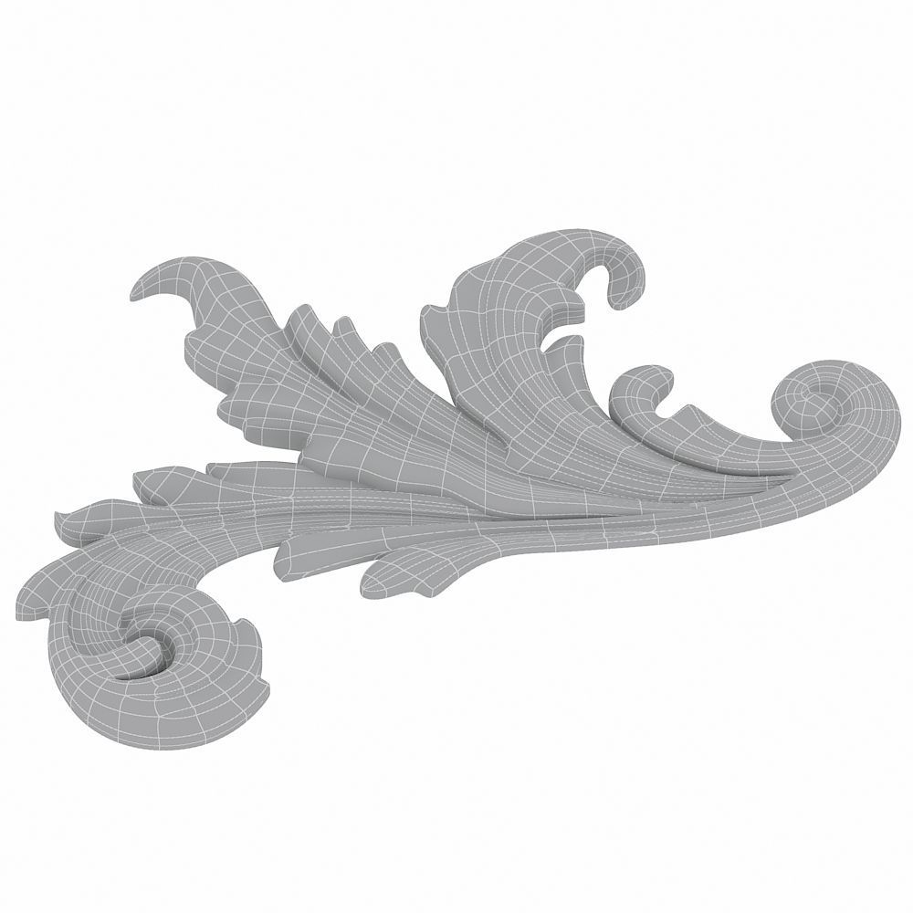 Carved decor 08 3D model 3D model_2