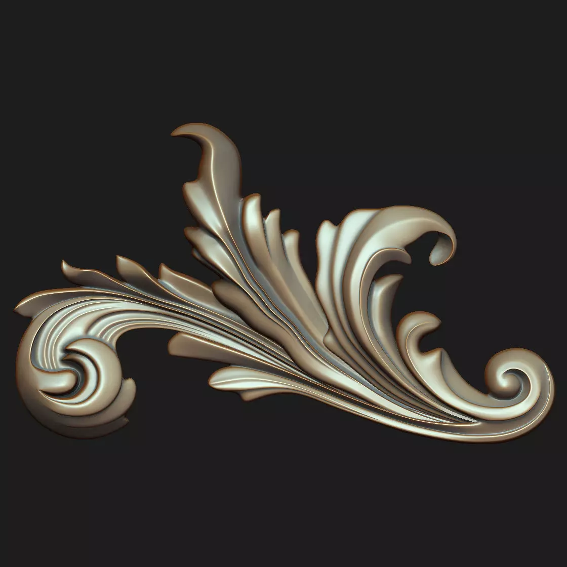 Carved decor 08 3D model 3D model_0