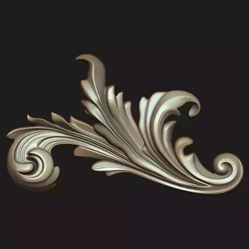 Carved decor 08 3D model 3D model