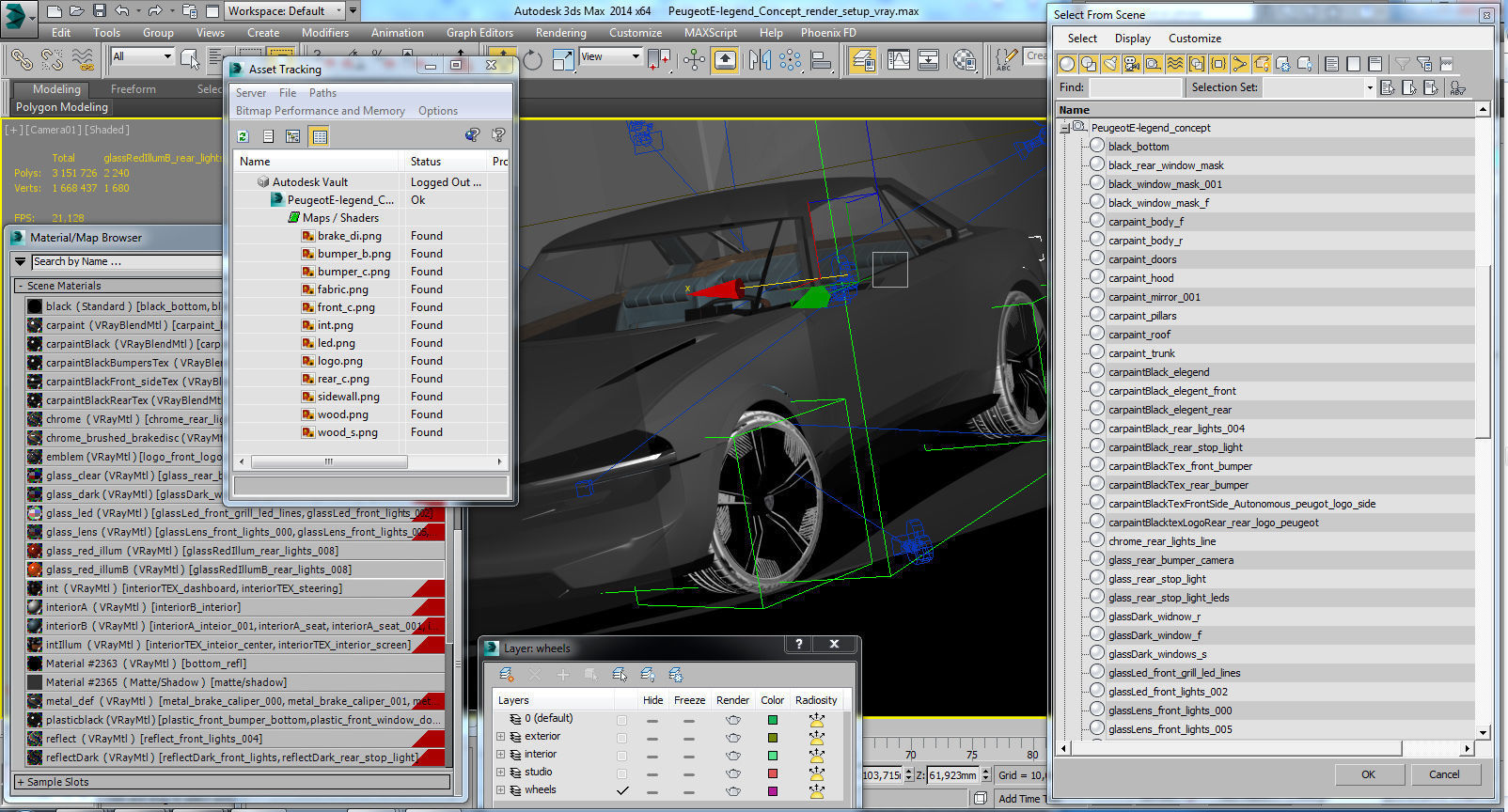 Peugeot E-Legend Concept 3D model_22