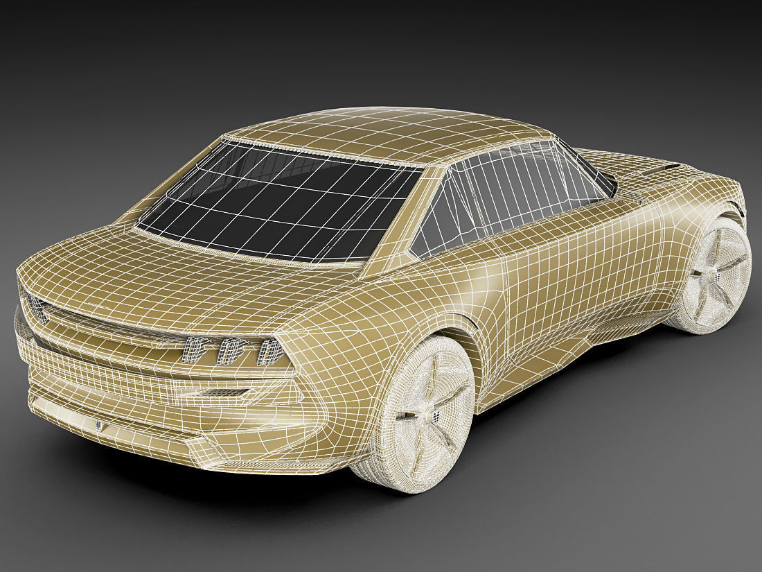 Peugeot E-Legend Concept 3D model_20