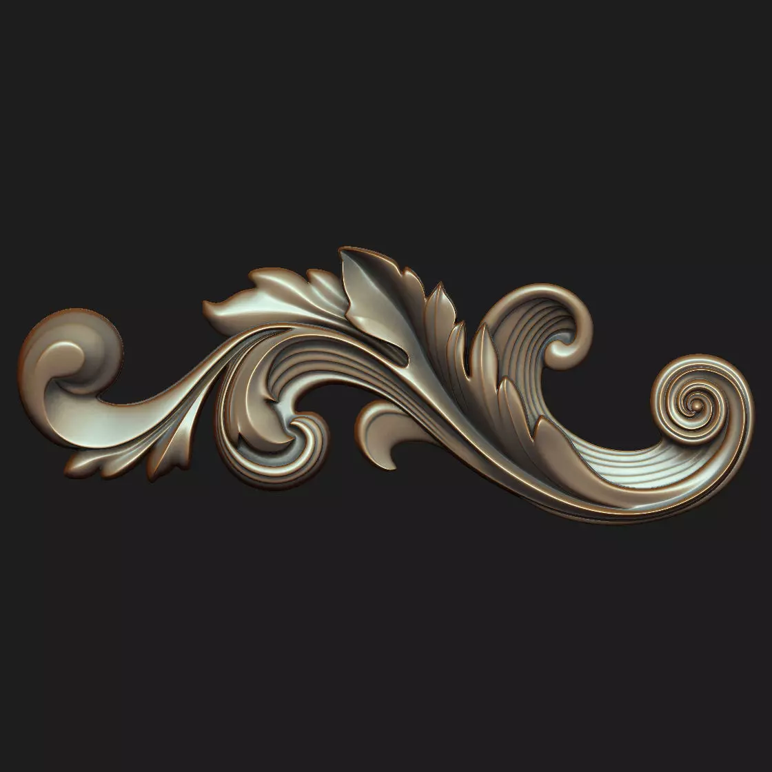 Carved decor 010 3D model 3D model_0