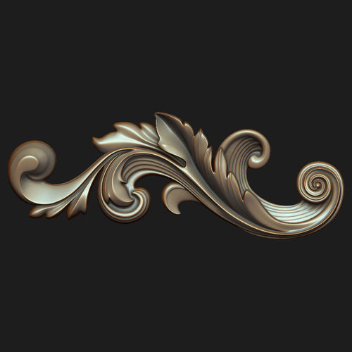 Carved decor 010 3D model 3D model