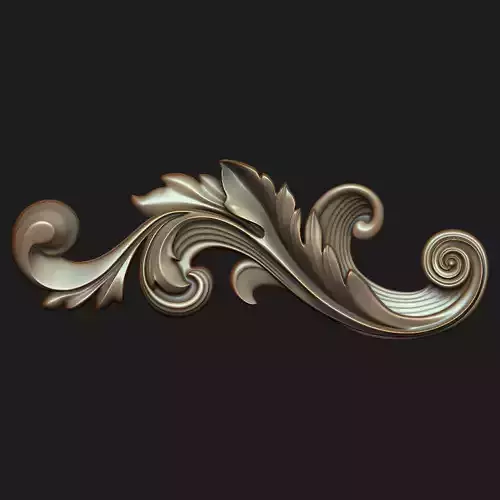 Carved decor 010 3D model 3D model