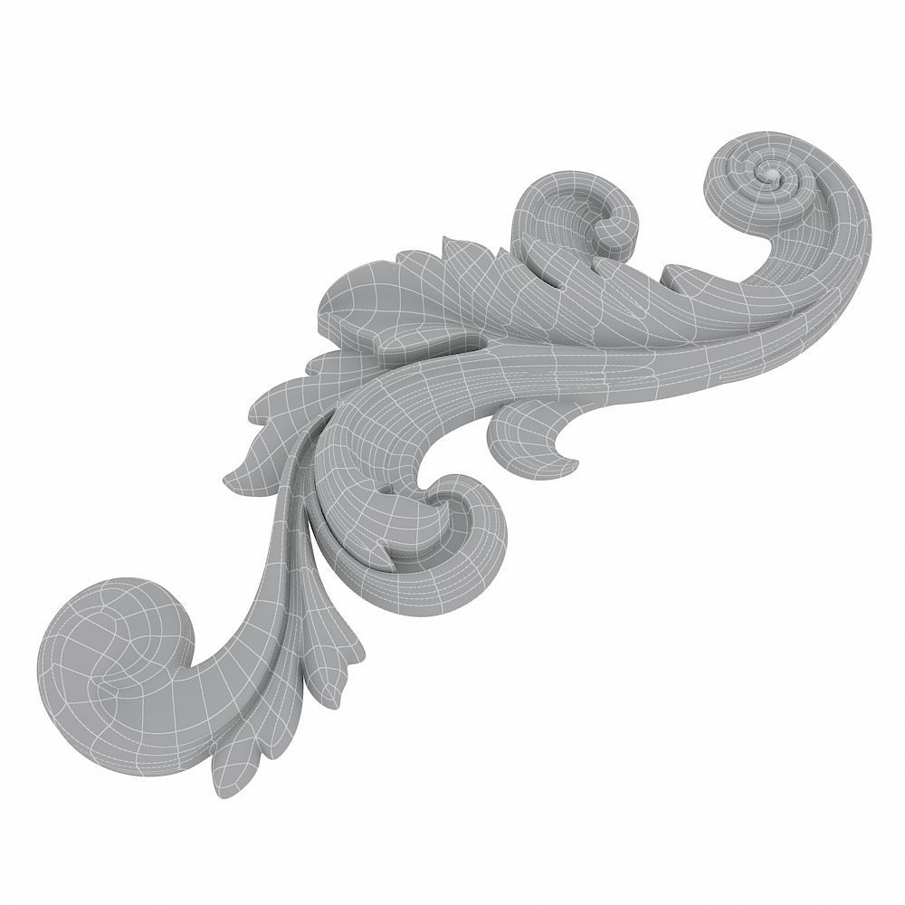 Carved decor 010 3D model 3D model_2