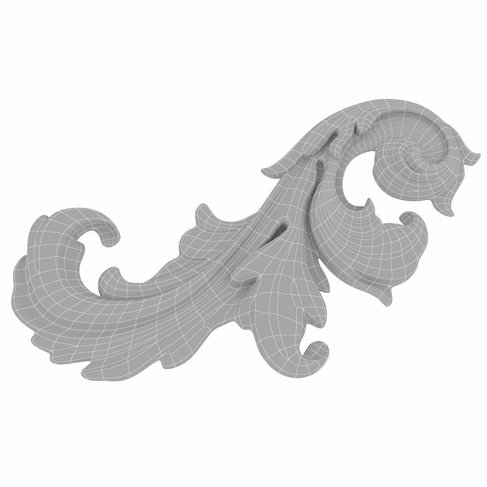 Carved decor 011 3D model 3D model_2