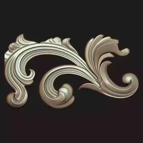 Carved decor 012 3D model 3D model