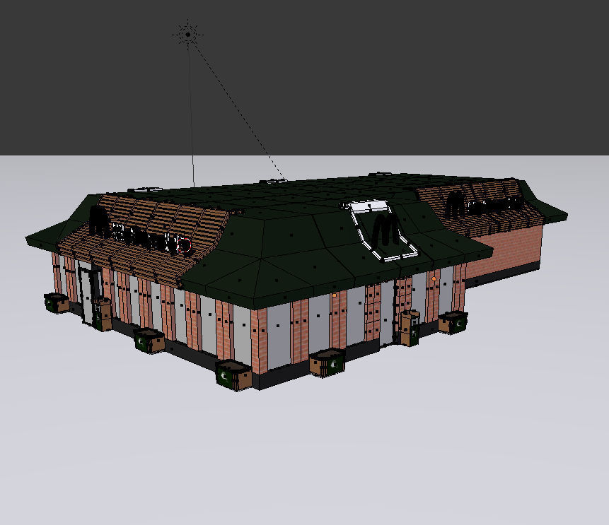 McDonalds Restourant 3D model Low-poly 3D model_9