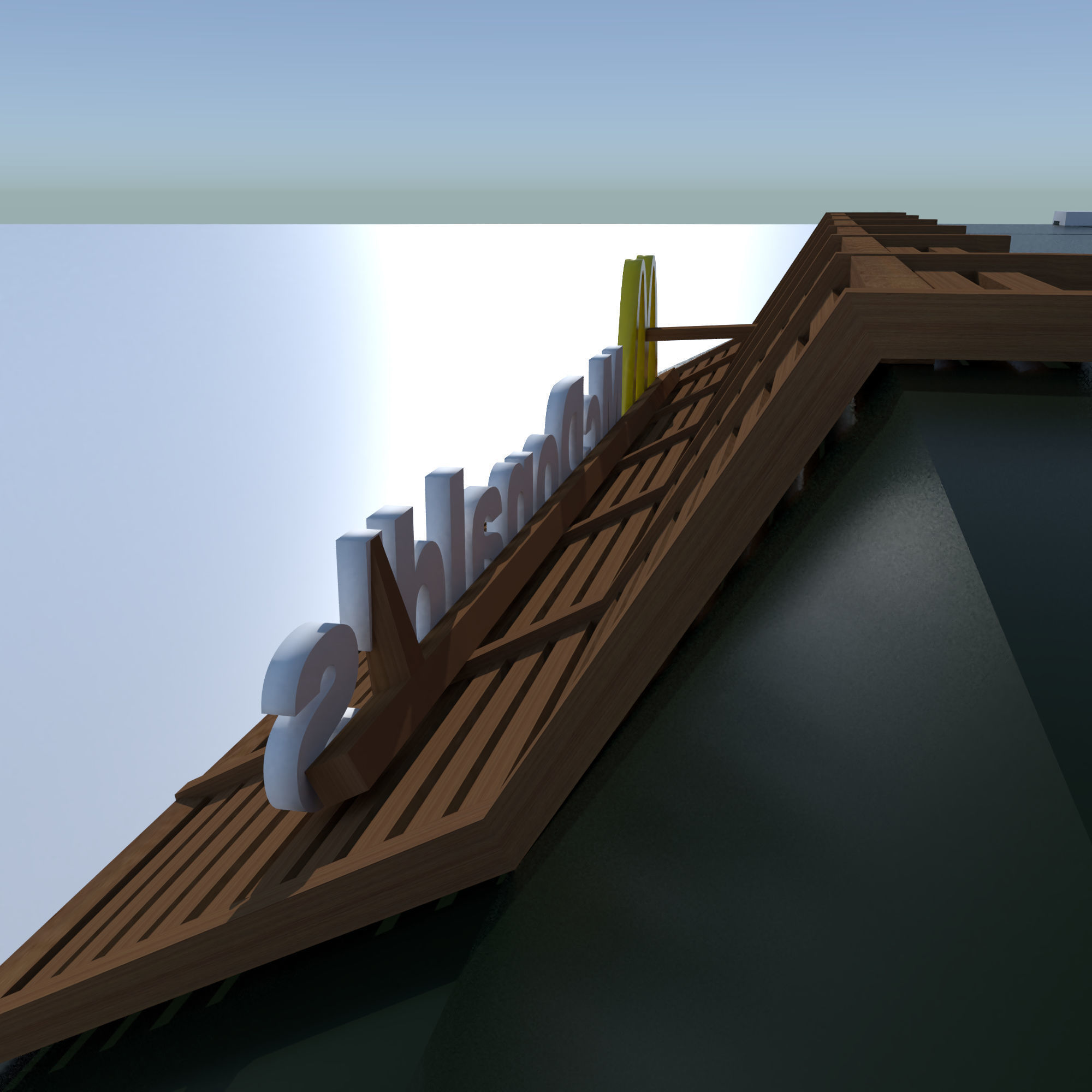 McDonalds Restourant 3D model Low-poly 3D model_5