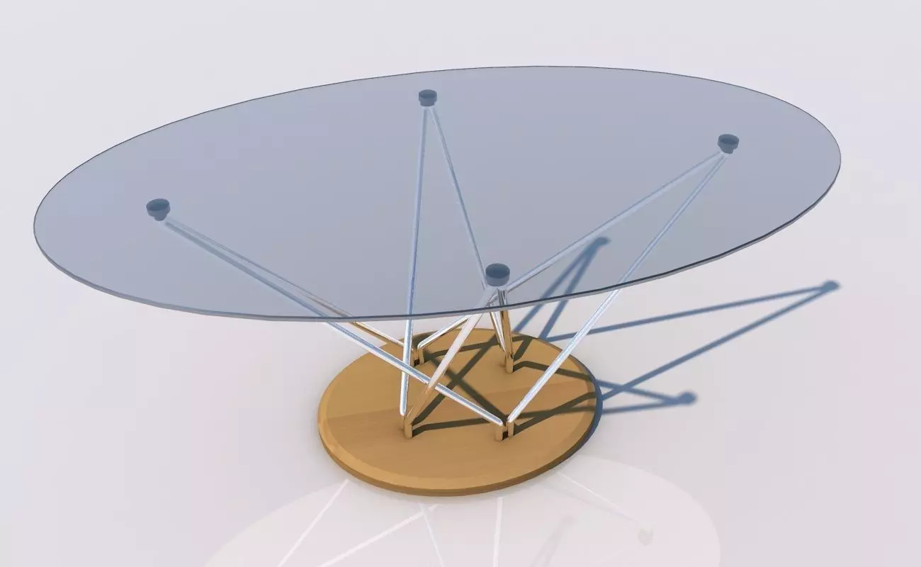 Glass table 3D model