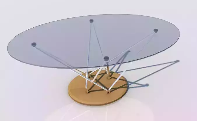 Glass table 3D model
