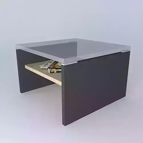 Glass coffee table Free 3D model