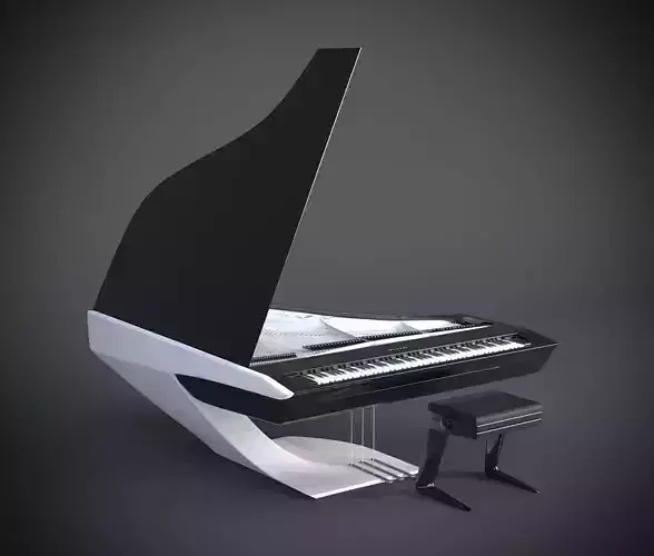 Peugeot piano 3D model