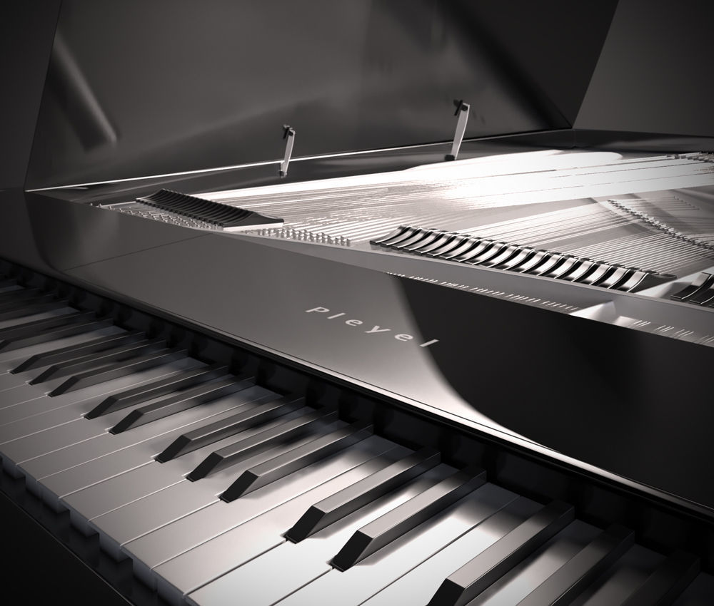 Peugeot piano 3D model_5