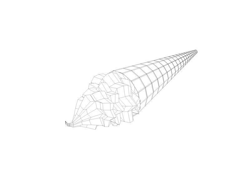Cartoon Low Poly Ice Cream Low-poly 3D model_2