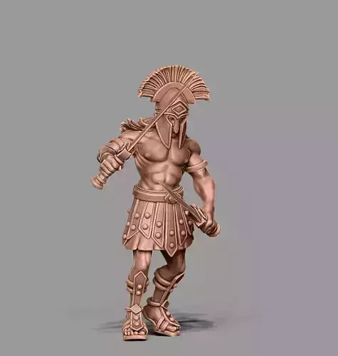 spartan 3D print model - hoplite 35 mm scale 3D print model