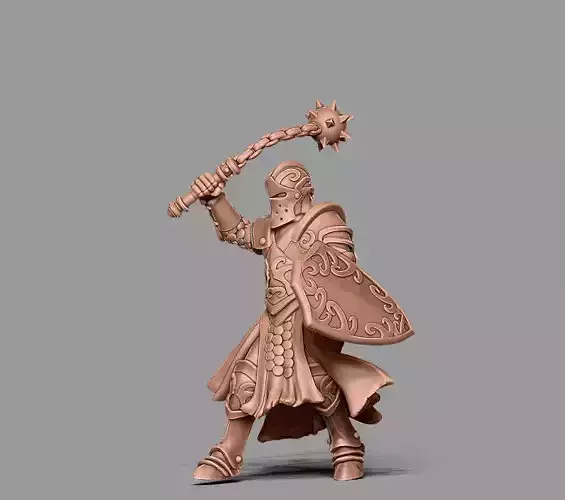 Knight 3D print model - 35mm scale 3D print model