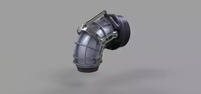 Jet nozzle 3D model