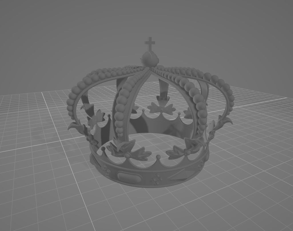 Crown 3D print model_4