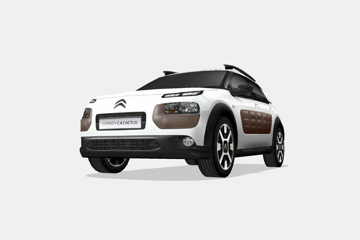 Citroen C4 Cactus Low-poly 3D model_4