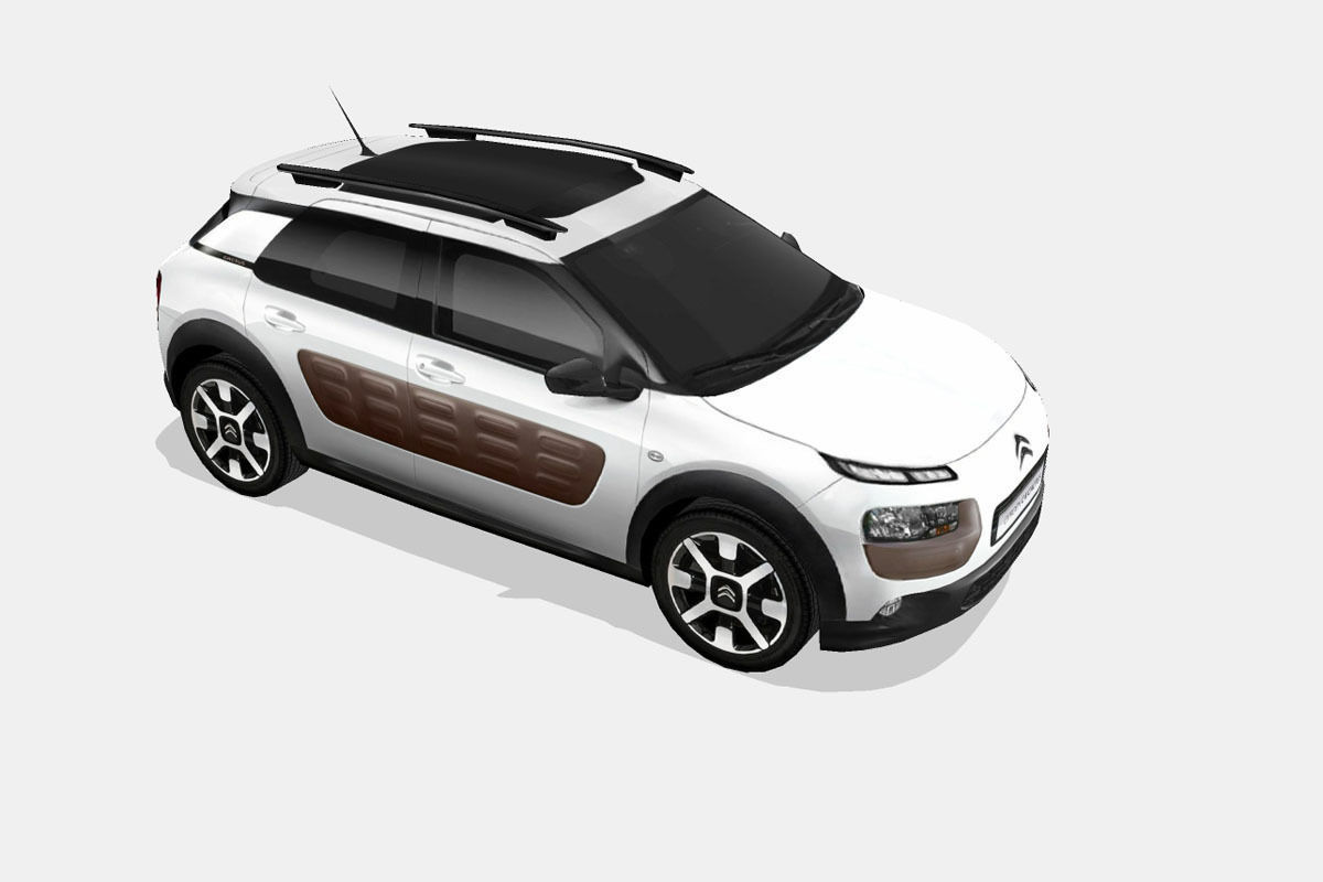 Citroen C4 Cactus Low-poly 3D model_14