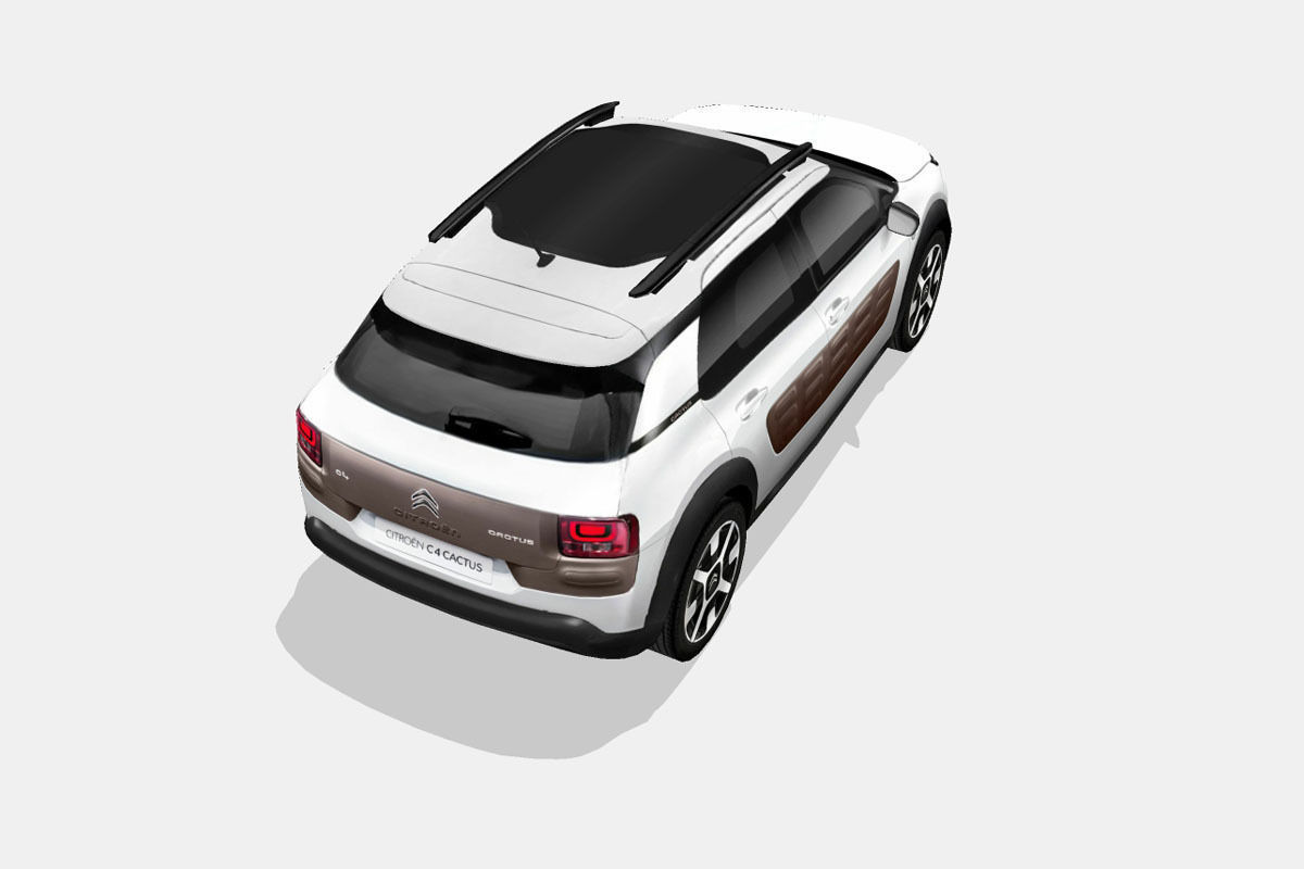 Citroen C4 Cactus Low-poly 3D model_10