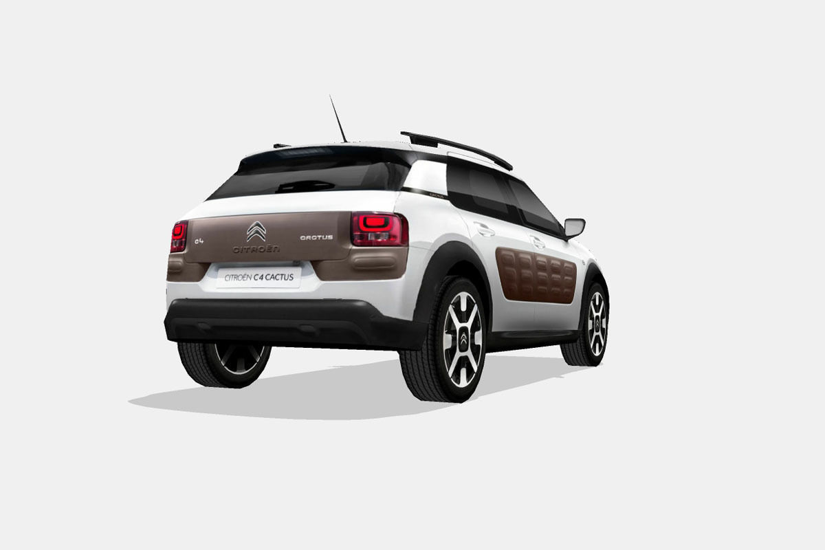 Citroen C4 Cactus Low-poly 3D model_11
