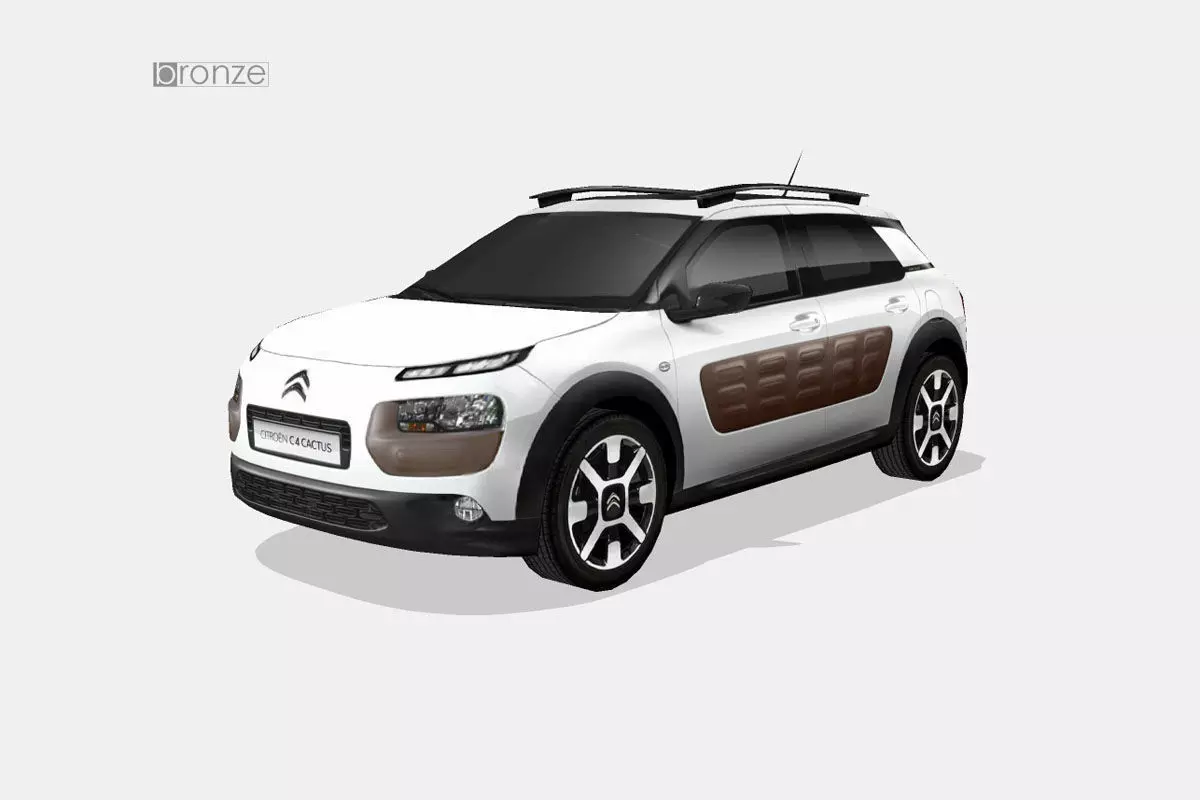 Citroen C4 Cactus Low-poly 3D model_0