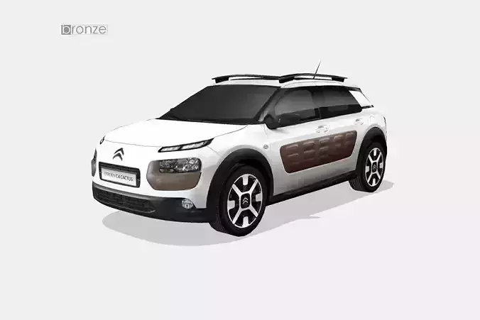 Citroen C4 Cactus Low-poly 3D model