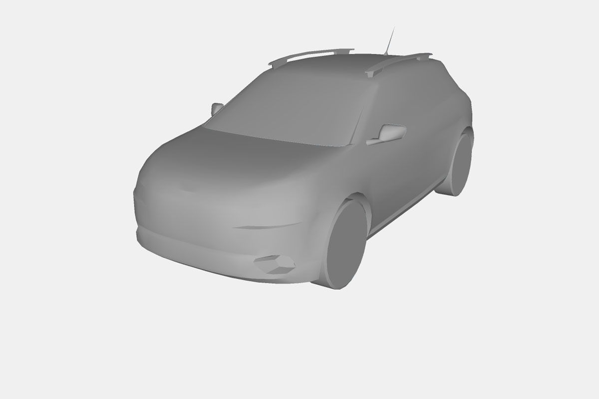 Citroen C4 Cactus Low-poly 3D model_20