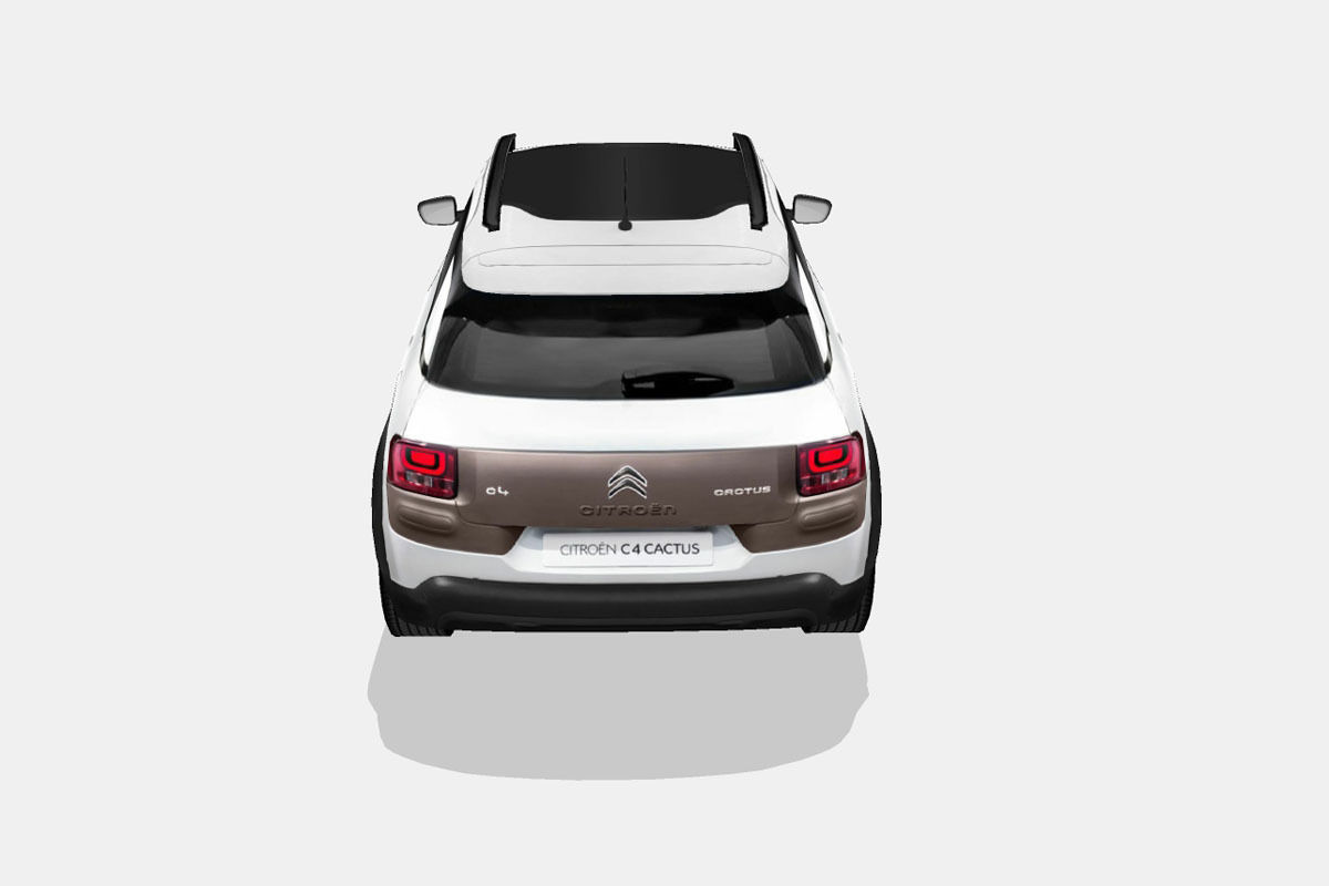 Citroen C4 Cactus Low-poly 3D model_9